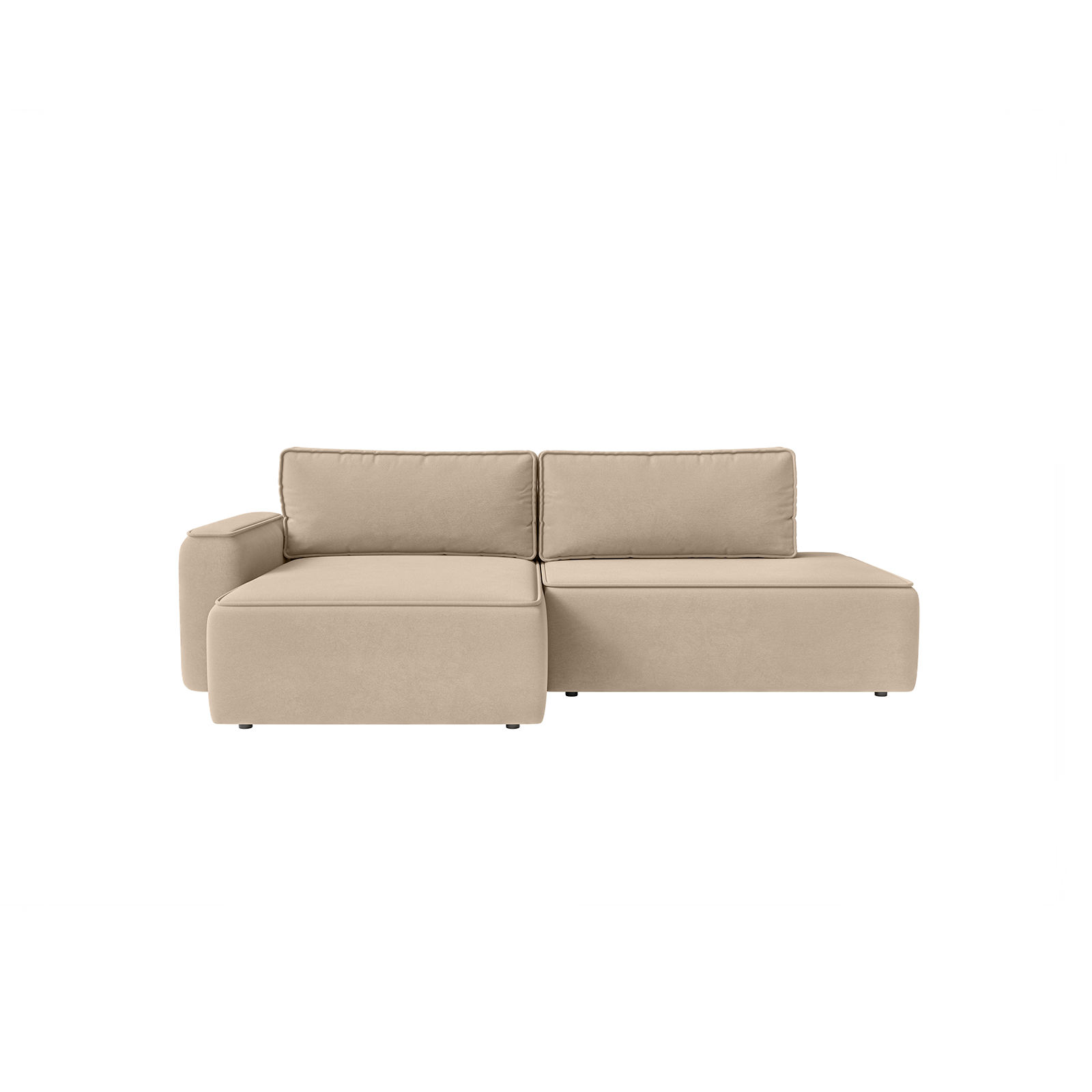 8720681577869_Royal_Velvet_3_Sand_1_L Ecksofa Sarro – Bild 1
